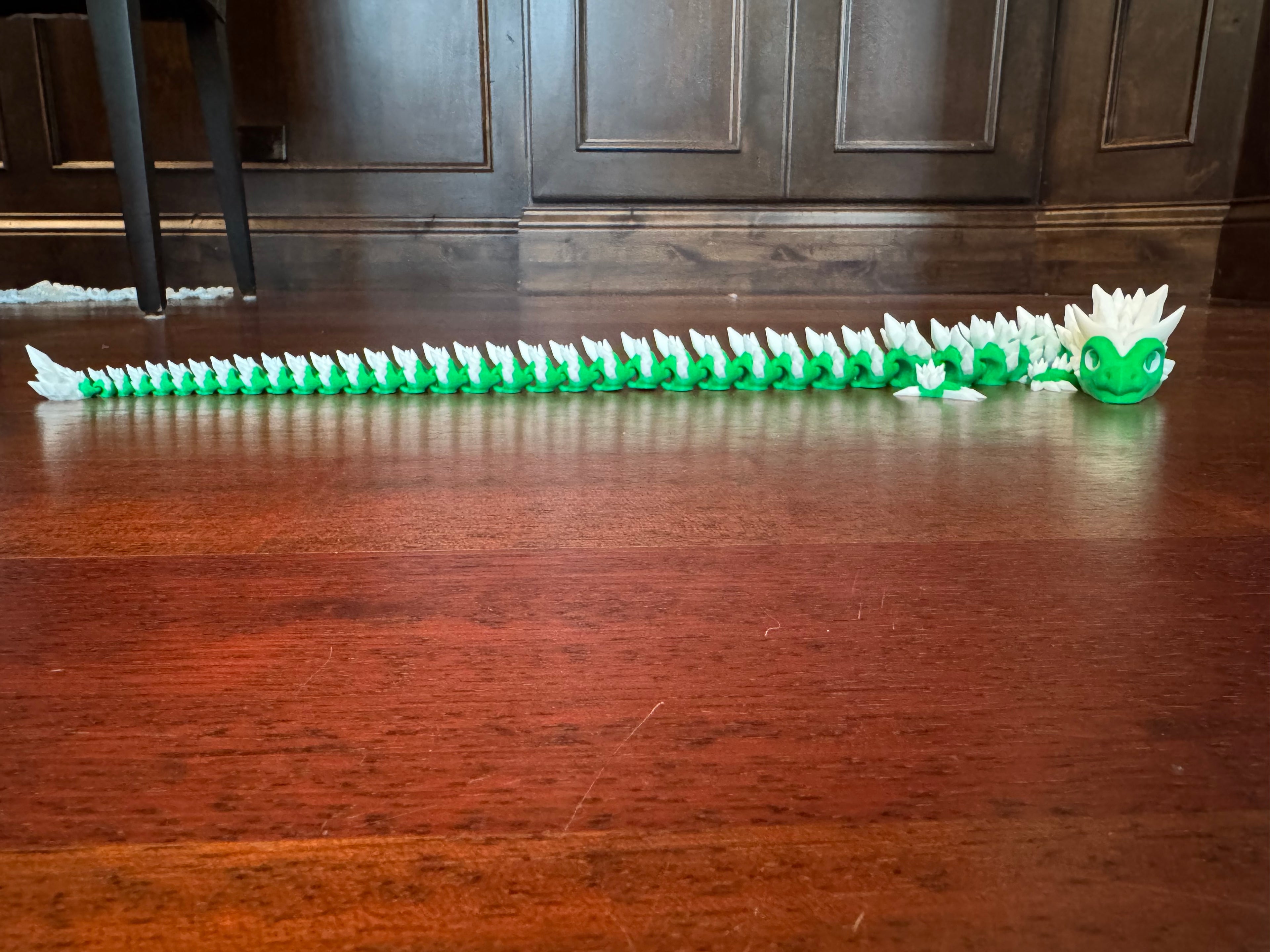 Articulated Emerald Dragon - 3D Printed Flexi Toy