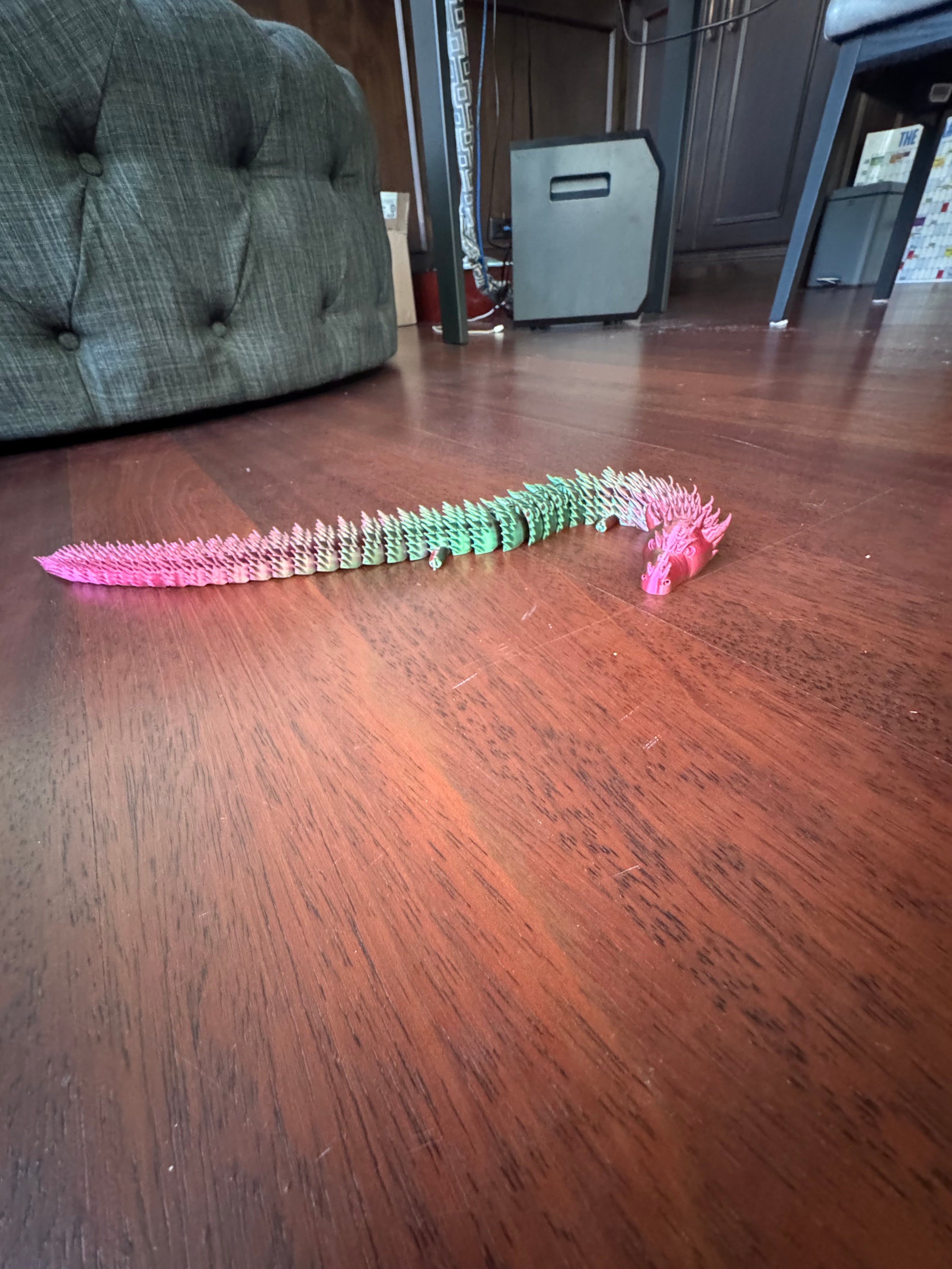 Articulated Rainbow Dragon - 3D Printed Flexi Toy